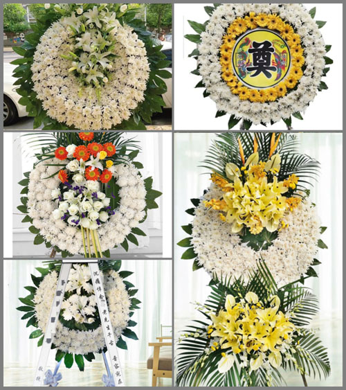 安徽阜阳市阜南县张寨镇朱寺村花圈速递